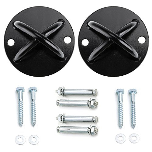 2Pcs Wall Mount Bracket for Suspension Straps Ceiling Anchor Hooks