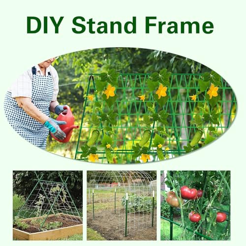 Plant Stakes 36 inch, 3ft Steel Garden Stakes 25 Pack, Sturdy Plant Support for Climbing Plants, Tomatoes, Beans, Cucumbers, Peppers, Flowers, Potted, Strengthen and Stem to Grow Better - view 6