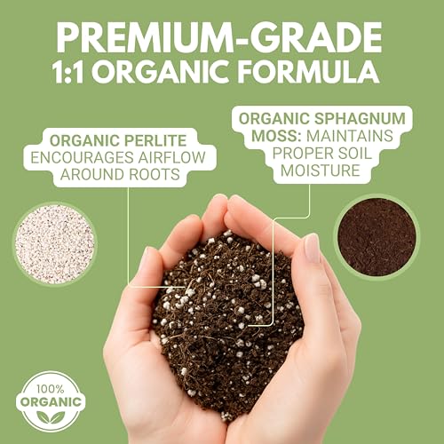 Carnivorous Plant Soil Mix - Large Size - Plant Food Peat Moss & Perlite for Carnivorous Plants - Terrarium Soil, Pitcher Plant Soil, Venus Fly Trap Soil - view 2