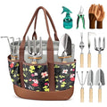 10Pcs Garden Tool Set, Rust-Proof Stainless Steel, Ash Wood Handles