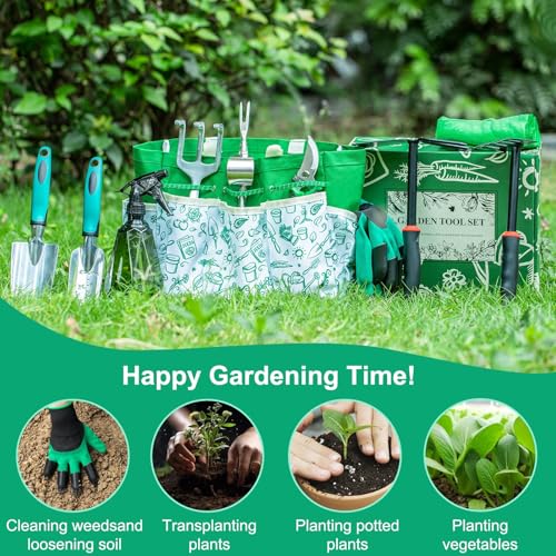 Gardening Tool Set Gifts for Women, Heavy Duty Garden Tools with Handbag - view 4