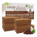 Coco Bliss Coco Coir 650gm Bricks (6-Pack) | Expands Up to 48 Quarts