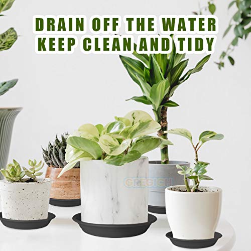 6 Pcs Plastic Plant Saucer Plant Trays for Pots 6 8 10 inch Assorted Sizes - view 6
