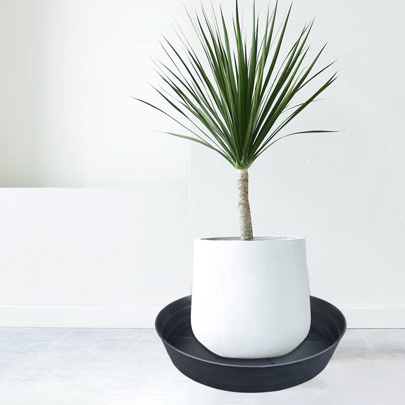 Plant Saucer 14 Inch, 4 Pack Extra Large Planter Saucer, Plastic Plant Saucers for Indoors and Outdoors, Deep Plant Pot Saucers, Drainage Tray for 9 10 12 in Planters - view 3
