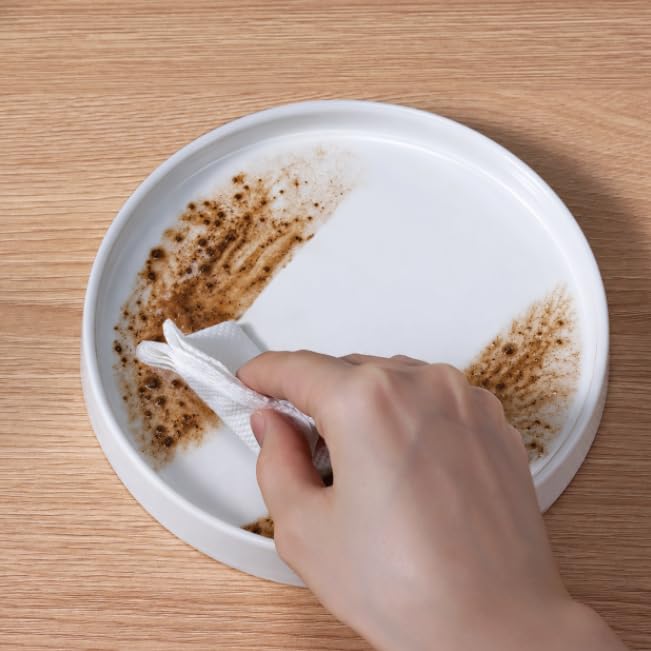 Ceramic Plant Saucer 6.5 Inch 2 Pack White, Fits Pot Base Under 6 Inch - view 6