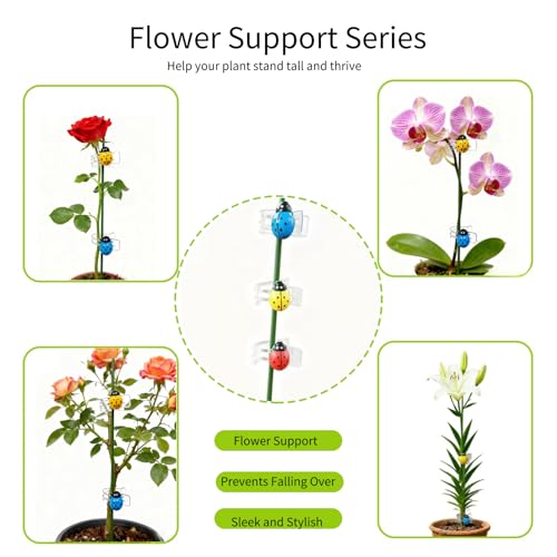 16.5Inch Plant Support Stakes 10Pcs for Garden Plants and Flower - view 3