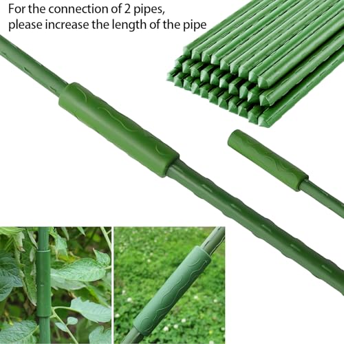 12 Pcs Plant Stake Connector, 11mm Inner Diameter Connecting Pipe Climbing Rattan Stent Accessories for Garden Stake Vines Support Stakes Connectors - view 5
