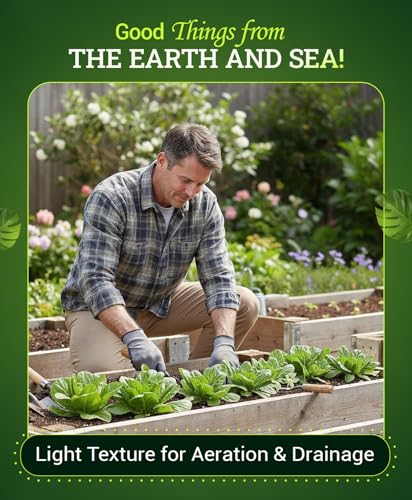 Ocean Forest Potting Soil for Container Gardens - Light, Aerated Texture with Fish Meal, Crab Meal, Earthworm Castings - Houseplant Potting Mix for Seedlings & Plant Starts - 2 x 12 Quart - view 3