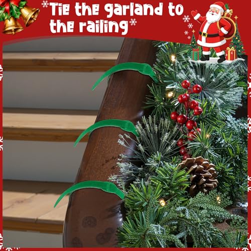 80 Pcs 11.8 Inch Christmas Garland Ties, Decorative Holiday Garland Ties - view 2