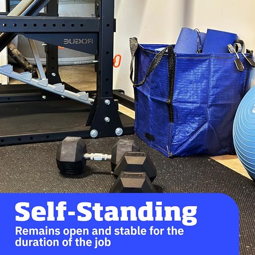 Heavy Duty Storage Tote Bag 22-Gallon, Blue - view 4