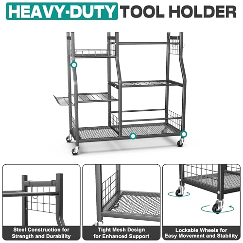 Garden Tool Organizer Stand, Garage Tool Storage Organization - view 4