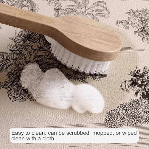 Printing Window Sill Mat - Floral Print, Pet Pad Perch, Waterproof Absorbent Non-Slip, Cut-to-Fit for Bay Windows & Balcony(White,4x79in) - view 3