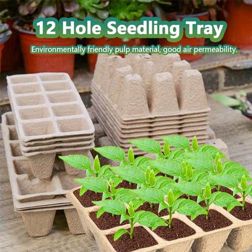 120 Cells Seed Starter Tray, 10 Pack Plant Starter Kit - view 5