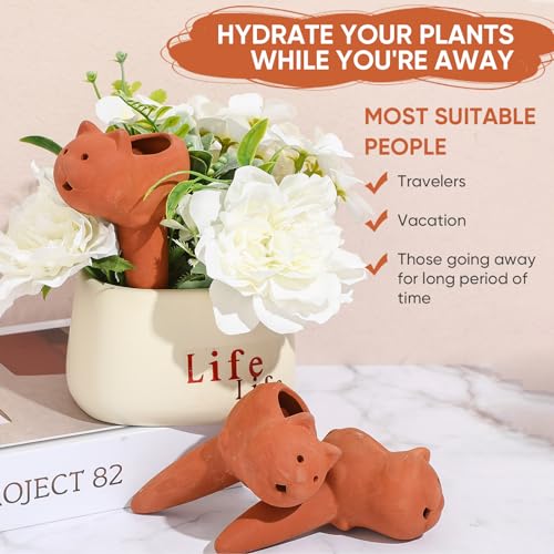 6 Pcs Terracotta Plant Watering Spikes Self Watering Stakes - view 4