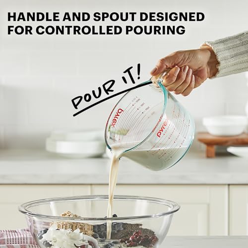 Essentials (3-Pack) Glass Measuring Cups Set (1, 2 & 4 Cup) - view 4