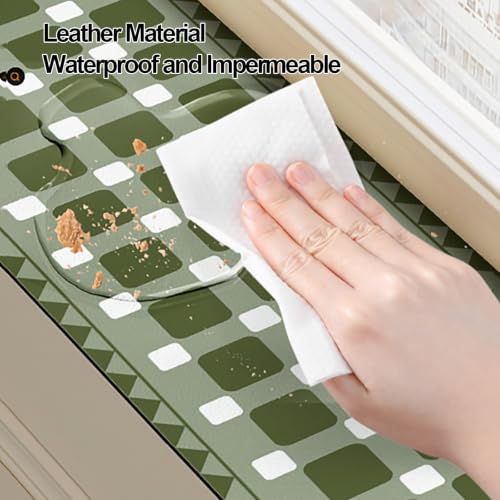 Window Sill Mat, Trimmable Small Window Sill Mat, Waterproof Protector for Potted Plant Bay Windows Balcony Apartment Kitchen Offices(100x10 cm/39x4 in) - view 2