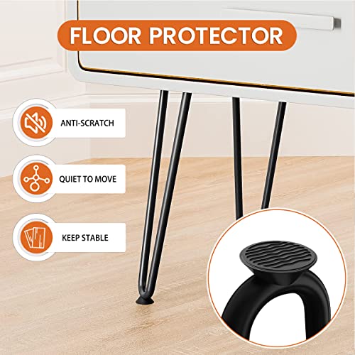 Hairpin Table Legs 14 inch, Black, 4 PCS - view 4