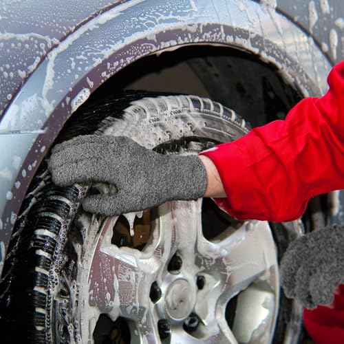 3 Pairs Microfiber Dusting Gloves for Plants Leaf, Medium - view 6