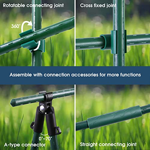 Garden Stakes 4FT Tomato Stakes for Outdoor Plant Support, 0.43 inch Diameter Plant Stake Sticks for Beans Potted Climbing Plants Gardening Supplies 20 Pack - view 5