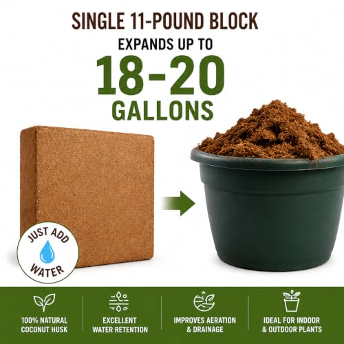 Organic Coco Coir Growing Medium 11 Pound Block - view 4