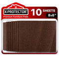 Felt Furniture Pads - 10 Pack Premium 8”x6” Heavy Duty 1/5”