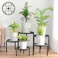 5-Pack Decent Metal Plant Stand Indoor Outdoor Low Plant Shelf