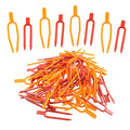 Gardening Plant Fixing Clips Reusable Garden Strawberry Fork Used for Fixing Vines Such as Flowers, Strawberries and Watermelons (120 Each for red and Orange) -240PCS