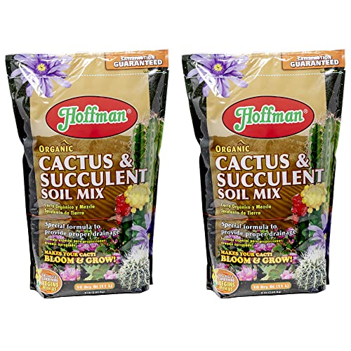 10410 Organic Cactus and Succulent Soil Mix, 10 Quarts, 2 Pack