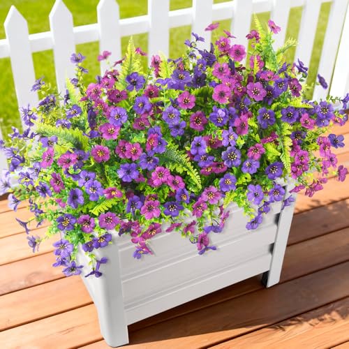 Artificial Fake Flowers Plants for Outdoors Silk Spring Home Decor - view 2
