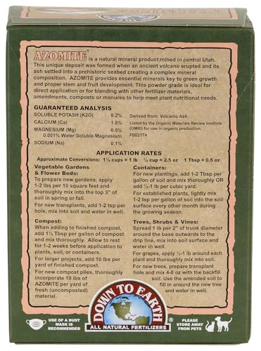 Organic Azomite Minerals Powder - 1lb - view 2