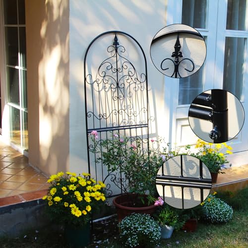 Metal Garden Trellis, Plant Support for Climbing Roses & Clematis - view 3