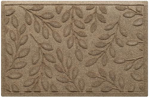Brittney Leaf Front Door Mat Indoor Outdoor Entrance, All-Weather