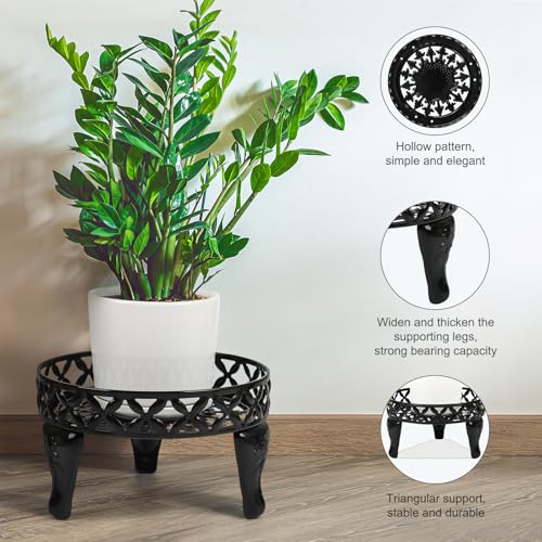 3 Pack Metal Plant Stand Indoor Outdoor, Low Flower Stand for Home - view 4