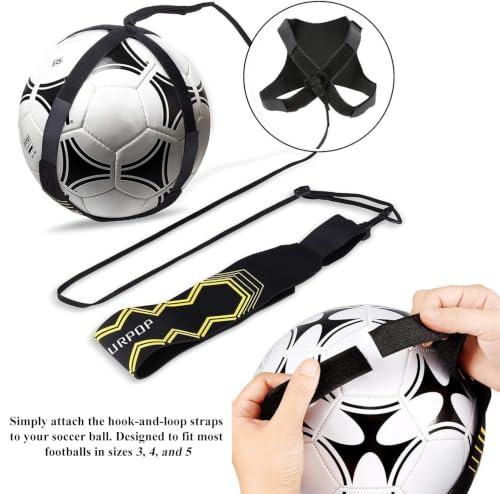 Soccer/Volleyball/Rugby Trainer, Football Kick Throw Solo Practice Training Aid Control Skills Adjustable Waist Belt for Kids Adults - view 4