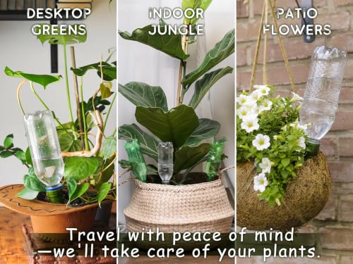Plant Self Watering Stakes Automatic Terracotta Bottle Adapter Devices - view 6