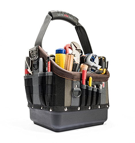 Pro Pac Tech OT-MC Open Top Tool Bag | 28 pockets | Waterproof Base | Ergonomic Grip & Shoulder Strap | Easy Access Tool Pouch