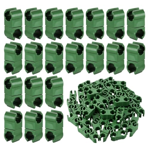 Green Plant Trellis Plastic 50pcs Fixing Buckles
