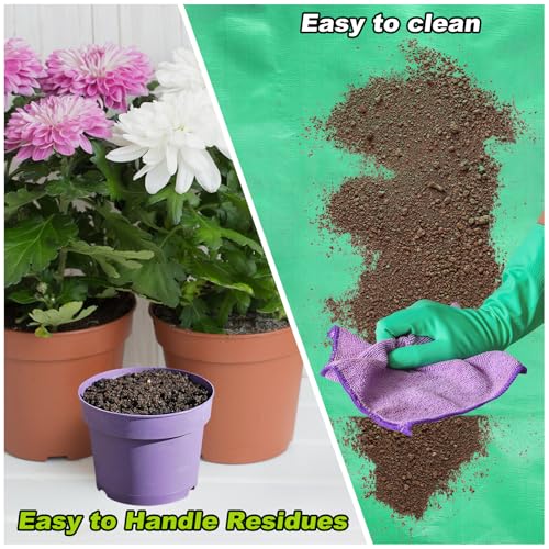 3pcs Repotting Mat 19.7"x19.7" Oxford Cloth Waterproof Blue - view 5