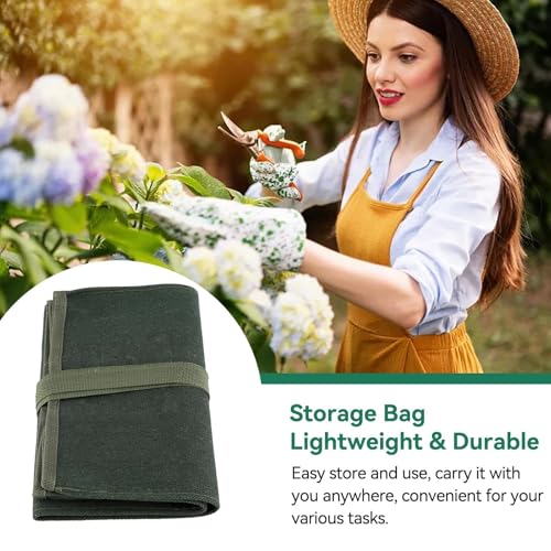 Tool Roll Up Pouch, Tool Rolls Bags Heavy Duty Canvas Roll-up Bonsai Tool Storage Bag with 10 Pockets for Garden Pockets Tool Roll Organizer - view 5