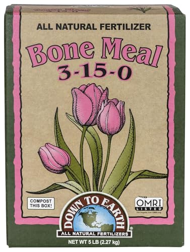 Organic Bone Meal - High Phosphorus Plant Food for Buds, Bulbs, Blooms, Flowers 3-15-0, 5 lb