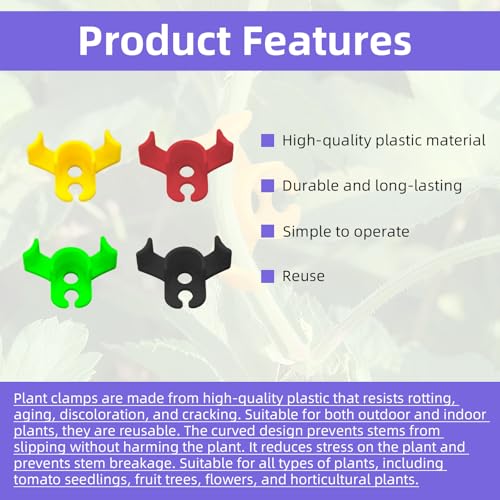 200 Pack Plant Training Clips, 90 Degrees Plant Stem Bender - view 4