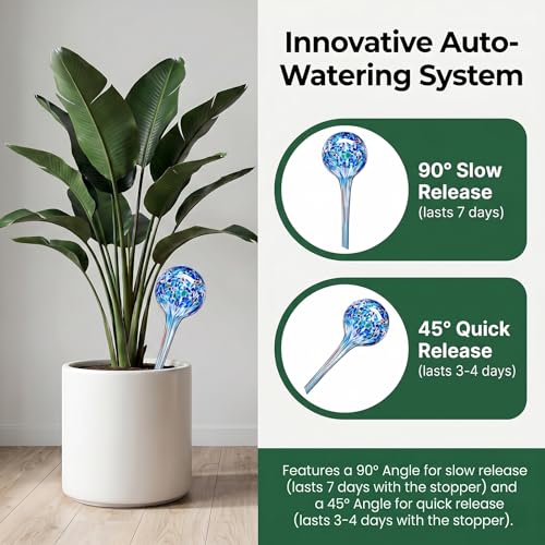Self Watering Globes,6 Pack Plant Watering Globes,Plant Water Bulbs - view 5