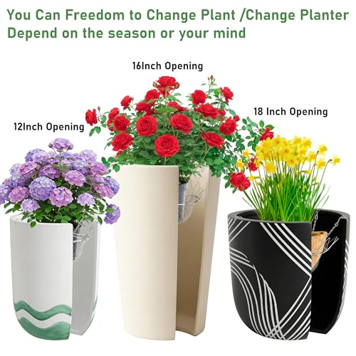 Adjustable Planter Insert for Pots Any Height,Plant Risers for Inside Pots,Fits The TOP Opening of The Flower Pot Opening 12-18" Wide,Wedding & Party Decor - view 2