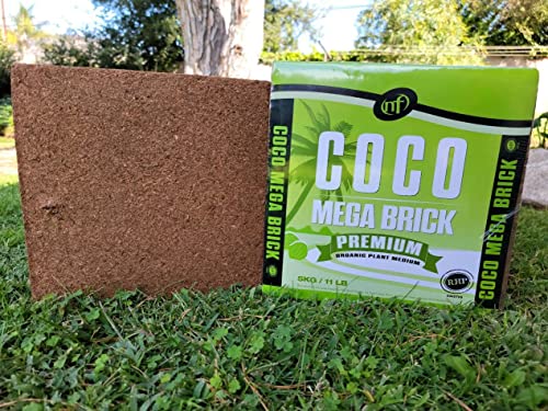 Coco Mega Brick 5kg | Compressed Coconut Coir Block Expands to 55L | Premium Quality Hydroponic Growing Medium, Pre-Buffered, Low EC Substrate for Indoor Outdoor Plants - view 7