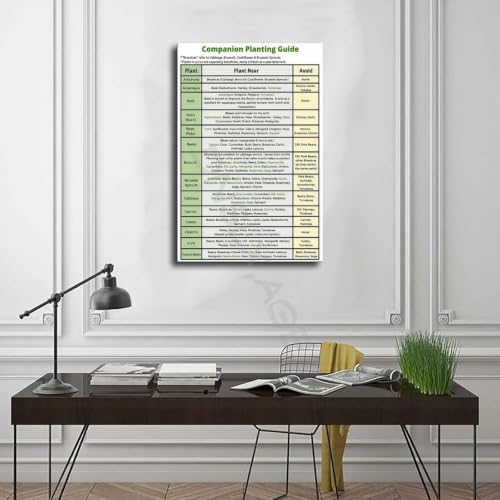 Companion Planting Guide Poster Plantings Types (6) - view 3