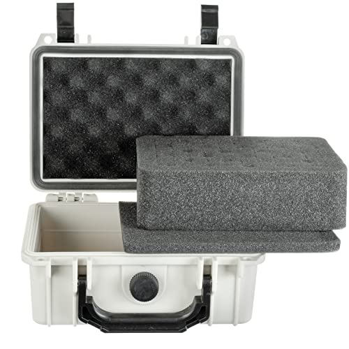 Protective Hard Case Water & Shock Proof w/Foam TSA Approved 8.12 inch 6.56 inch 3.56 inch (White) - view 2