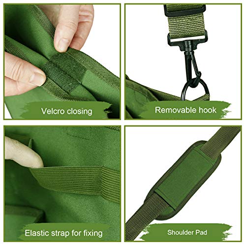 Garden Pruning Tool Bag - Canvas Shoulder Crossbody Gardening Storage Bag - view 4