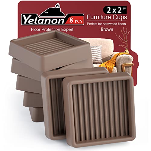 Non Slip Furniture Pads for Hardwood Floors - 8 Pcs 2” Coasters Cups