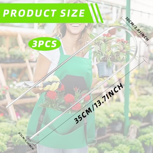 3PCS U-Shaped Clear Acrylic Trellis, 13.7X4'' Plant Trellis - view 2
