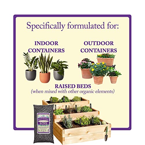 Professional Lightweight Potting Mix, 44 Quart Bag - Soilless Blend for Indoor/Outdoor Plants - Raised Beds & Containers - Peat Moss, Perlite, Bark, Lime - view 4